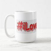 Mug "#iLoveIndiana " Conception sympa. Acheter mainten (Gauche)