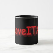 Mug "#iLoveITALY" Joli design. Acheter maintenant (Centre)