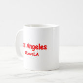 Mug "#iLoveLA" Joli design. Acheter maintenant (Devant gauche)
