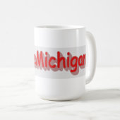 Mug "#iLoveMichigan " Conception sympa. Commandez dès  (Devant droit)