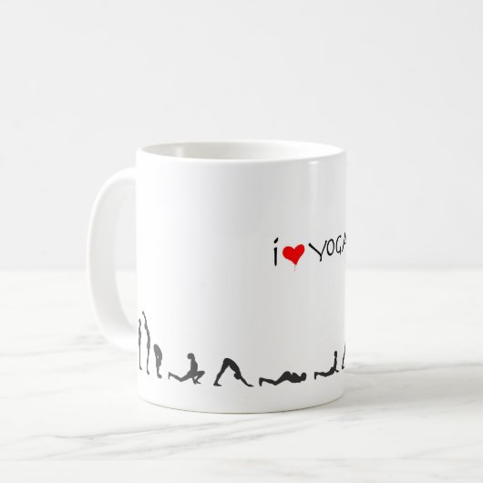 Mug iloveyoga de salutation (Devant gauche)