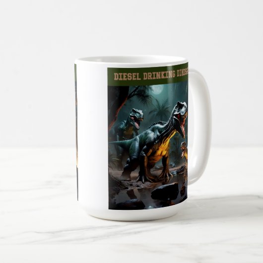 Mug Ils boivent du diesel (Devant droit)