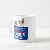 Mug Ils mangent les animaux - Vote Harris Walz (Devant gauche)