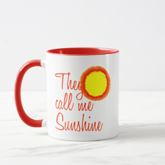 Mug Ils m'appellent Sunshine (Gauche)