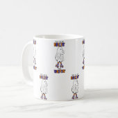 Mug Ils me voient rouler, ils attendent Retro Ghost (Devant gauche)
