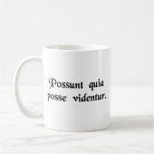Mug Ils peuvent parce qu'ils les pensent Can. (Gauche)