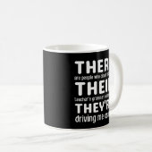 Mug Ils sont Anglais Grammer Funny Enseignant (Devant droit)