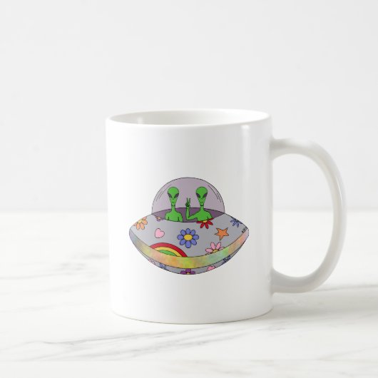 Mug Ils viennent dans l'UFO de paix (Droite)