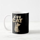 Mug ILY Cat ASL Geste main sourde perte d'audition (Gauche)