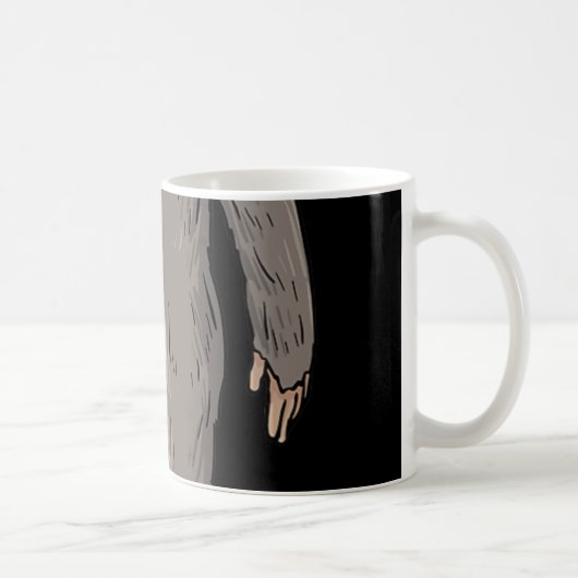 Mug ILY GROS Pied ASL Geste MAIN Sourde Perte d'auditi (Droite)
