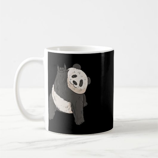 Mug ILY Panda ASL Geste MAIN Sourde Perte d'audition C (Gauche)