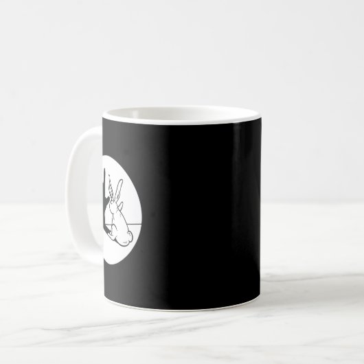 Mug ILY Rabbit ASL Geste MAIN Sourde Perte d'audition  (Devant gauche)