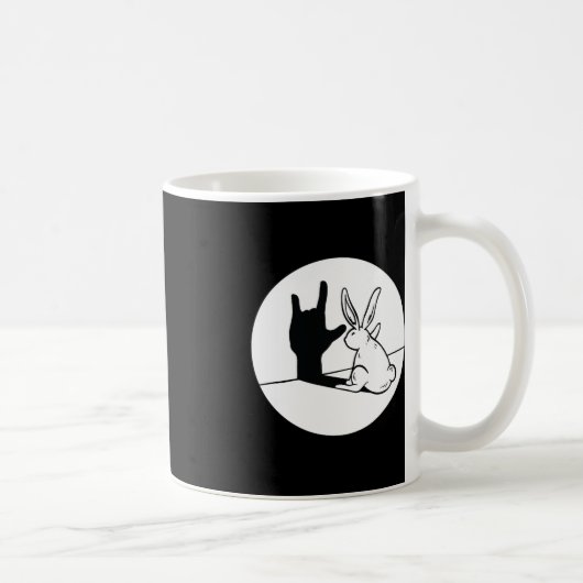 Mug ILY Rabbit ASL Geste MAIN Sourde Perte d'audition  (Droite)