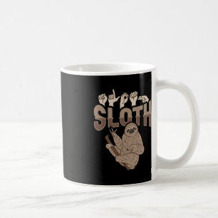 Mug ILY Sloth ASL Gesture mains sourdes Perte d'auditi