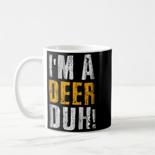 Mug I'm A Deer Duh! Funny Halloween Party Costume (Gauche)