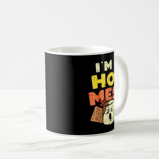 Mug Im A Hot Mess Marshmallow Smores Summer Campfire C (Devant droit)
