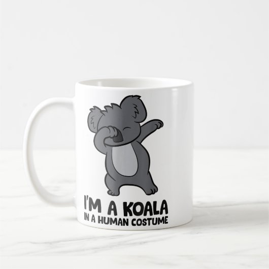 Mug I'm A Koala In A Human Costume Funny Koala (Gauche)