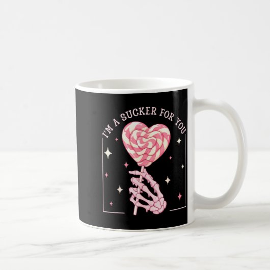 Mug I'm A Sucker For You Skeleton Heart Candy Valentin (Droite)