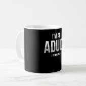 Mug Im An Adult Techniquement 18e Anniversaire (Devant gauche)