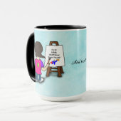 Mug i'M AN ARTIST...TEMPLATE, personalize, (Devant gauche)