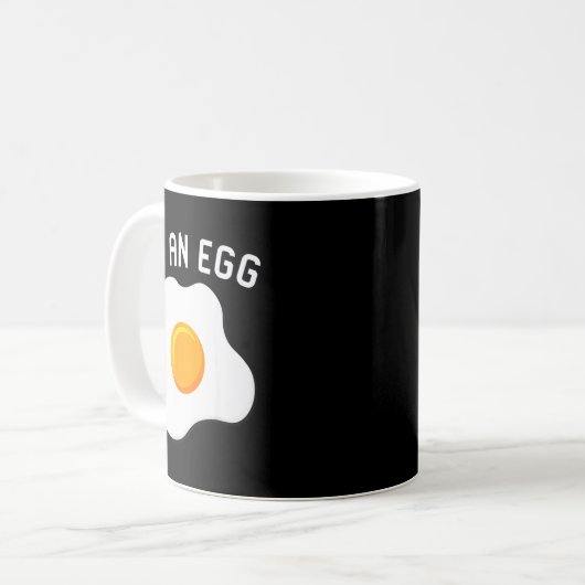 Mug I'm An Egg Costume Funny Halloween Present Fried E (Devant gauche)