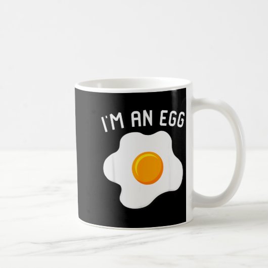 Mug I'm An Egg Costume Funny Halloween Present Fried E (Droite)