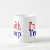 Mug Im avec Trump rouge bleu demi-texte (Centre)