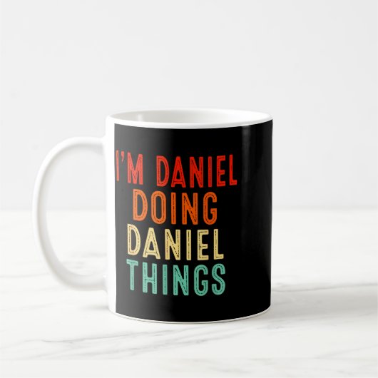 Mug I'm Daniel Doing Daniel Things Funny Christmas Ide (Gauche)