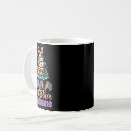 Mug Im Eggstra Handsome Bunny Fishing B Fish Easter Da (Devant gauche)