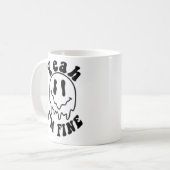 Mug I'm Fine Mug-Tea Time Fun Design Idées cadeaux (Devant gauche)