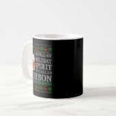 Mug I'm Full Of Holiday Srit Bourbon Ugly Christmas Sw (Devant gauche)