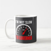 Mug I'm Governed Speed Limiter Funny Trucker Truck Dri (Gauche)