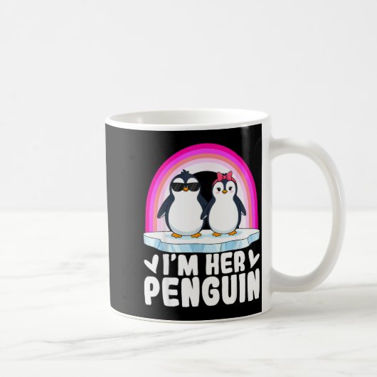 Mug I'm Her Penguin Matching Couple Valentine Love Hea (Droite)