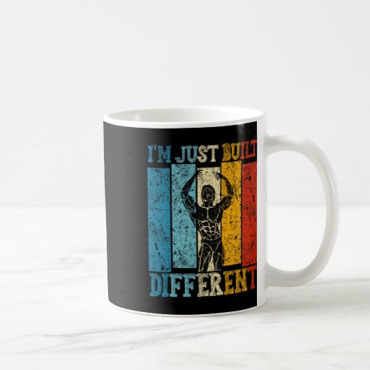 Mug I'm Just Built Different - Fitness Bodybuilding Gy (Droite)
