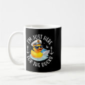 Mug I'm Just Here For The Duck, Duck Cruise, Funny Vac (Gauche)