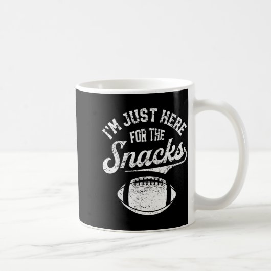Mug I'm Just Here For The Snacks Funny Fantasy Footbal (Droite)