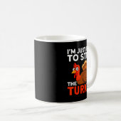 Mug I'm Just Here To Stuff The Turkey Thanksgiving Fun (Devant droit)