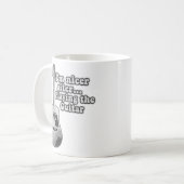 Mug I'm nicer after playing the guitar. black and whit (Devant gauche)