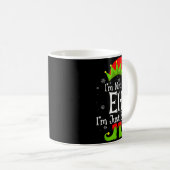 Mug I'm Not An Elf Im Just Short Funny Christmas Match (Devant droit)