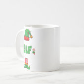 Mug I'm Not An Elf I'm Just Short Funny Christmas Men  (Devant gauche)