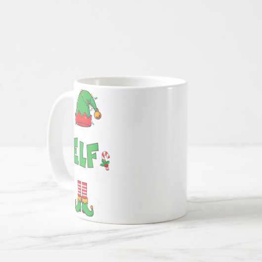 Mug I'm Not An Elf I'm Just Short Funny Christmas Men  (Devant gauche)