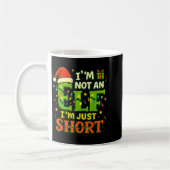 Mug Im Not An Elf Just Short Funny Christmas Xmas Men (Gauche)