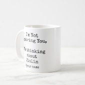 Mug I'm Not Ignoring You, I'm thinking about Violin (Devant gauche)