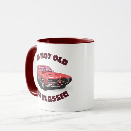 MUG IM NOT OLD IM CLASSIQUE FUNNY CAR SLOGAN (Devant gauche)