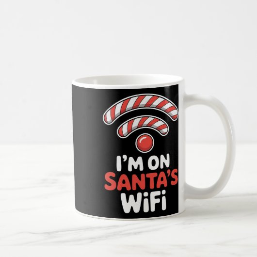 Mug Im On Santas Wifi Christmas Holiday Xmas (Droite)