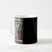 Mug I'm On The Naughty List Christmas Santa Claus Blac (Devant gauche)