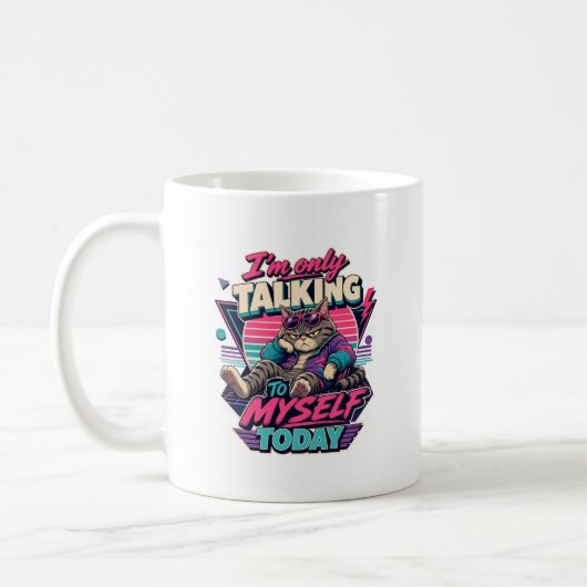 Mug I'm Only Talking To Myself Today, Cat (Gauche)