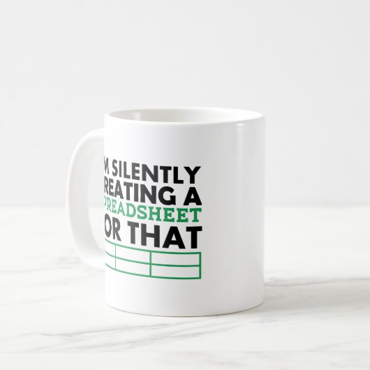 Mug I'm Silently Creating (Devant gauche)
