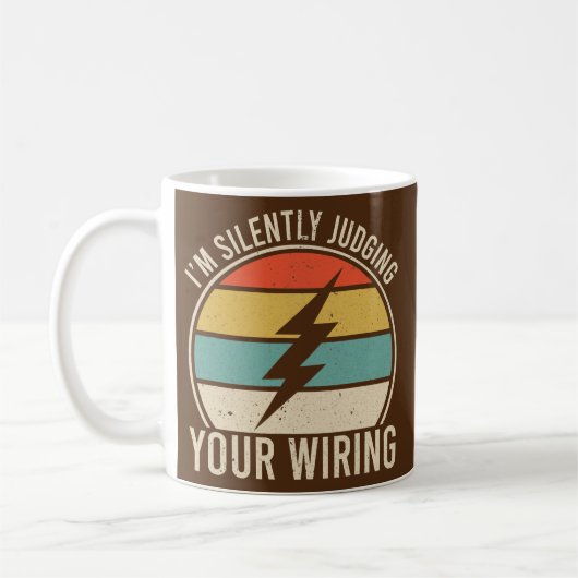 Mug I'm Silently Judging Your Wiring Funny (Gauche)