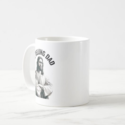 Mug I'm Telling Dad - Funny Jesus Meme (Devant gauche)